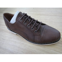 Brown Leather Mens Office Shoes Nx 524